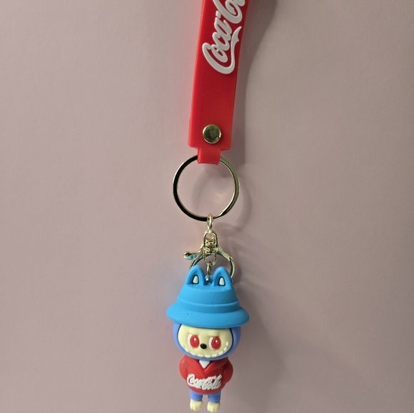 Labubu x Coca-Cola Keychain-Kawaii Cartoon Vinyl Figure Charm - Picture 3 of 3